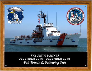 USCGC ACTIVE (WMEC 618) Departure plaque